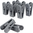 thumbnail image 1 of Pinzas para colgar ropa Atmos Homeware ganchos multiusos de plástico Reciclado Paquete de 36 Piezas Color Plata, 1 of 7