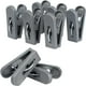 thumbnail image 1 of Pinzas para Colgar Ropa / Tendedero |72 Ganchos Multiusos para Lavandería, Alimentos y Manualidades | Clips de Plástico Reciclado de Máxima Resistencia | Paquete de 72 Piezas color Plata, 1 of 7