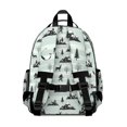 thumbnail image 3 of Bigfoot and Mountain Blue Pattern Cute School Backpack Bag for School with Padded Back and Adjustable Shoulder Straps 15.25"x11.5"x5.25", 3 of 5