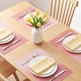 thumbnail image 2 of Unique Bargains Set of 6 Rectangle Placemats for Table Decor Pink 17.7x11.8inch, 2 of 6