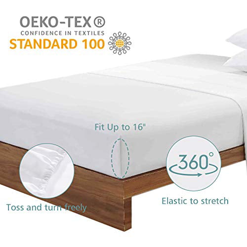 Details about   Zerohub 100% Organic Bamboo Bed Sheets Set Eco-Friendly Deep Pockets Cooling 