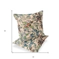 thumbnail image 5 of Set of Two 16" X 16" Green and Brown Blown Seam Floral Indoor Outdoor Throw Pillow, 5 of 5