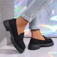 thumbnail image 6 of Viluyesy Loafers for Women Platform Slip On Chunky Sole Glitter Comfortable Casual Dress Shoes Lug Sole Everyday Black Size 5.5, 6 of 9