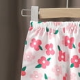 thumbnail image 5 of KPOPLK Summer Toddler Boys Shorts Boy Cotton Casual Shorts Elastic Waist Lounge Shorts with Pockets Size 5-6 Years,Light Pink, 5 of 7