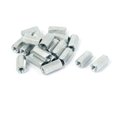 thumbnail image 1 of Adaptador de junta de rosca hembra M6, varilla roscada, tuerca de acoplamiento hexagonal, 20 piezas, 1 of 2