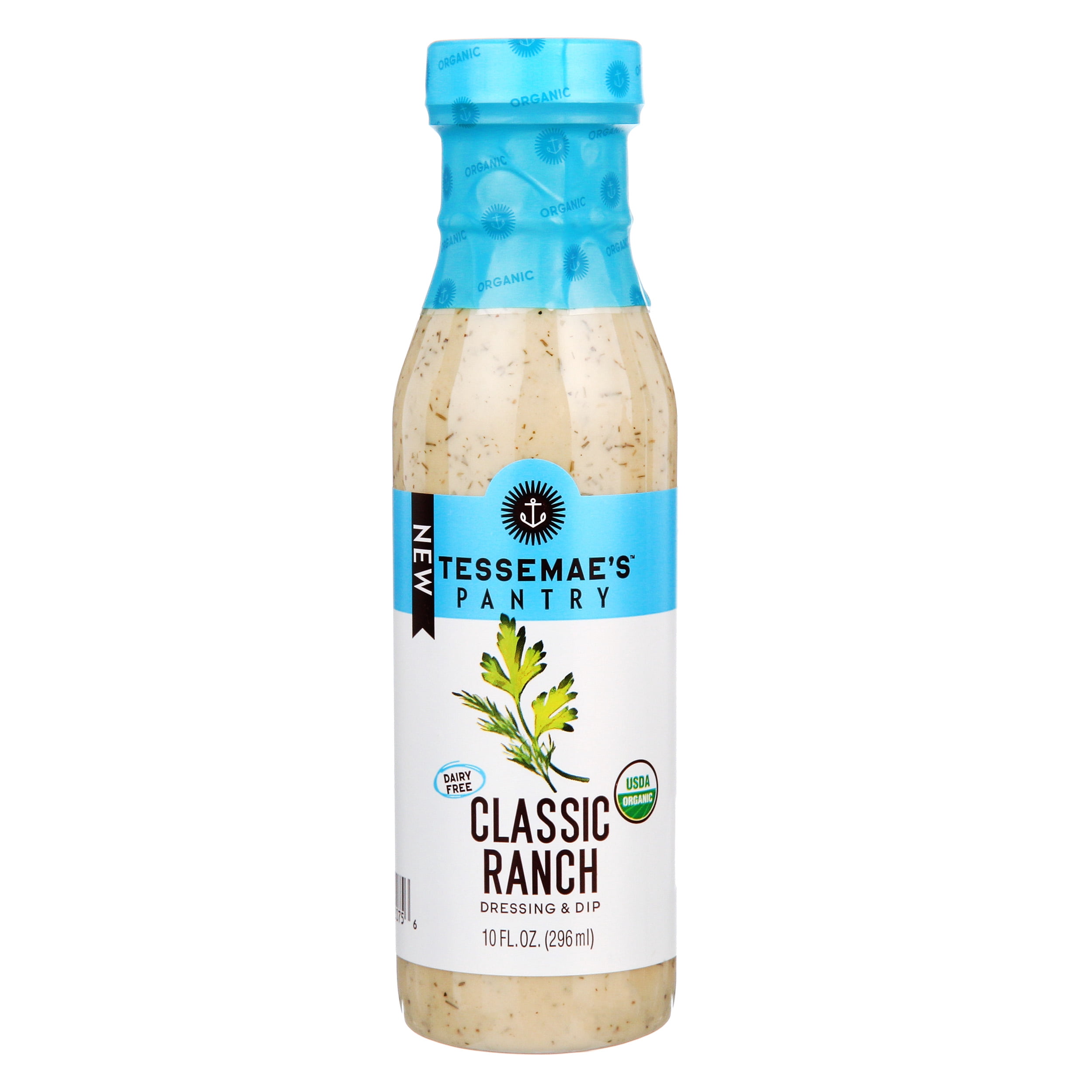 Tessemae's Organic No Sugar Added Classic Ranch Dressing & Marinade, 10 fl oz