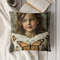 thumbnail image 3 of YINGXI  Butterfly Throw Pillow Covers Butterfly Gifts for Girls Women, Gifts for Butterfly Lovers, Butterfly Room Decor for Girls, Butterfly Bedroom Decor 20x20in, 3 of 5