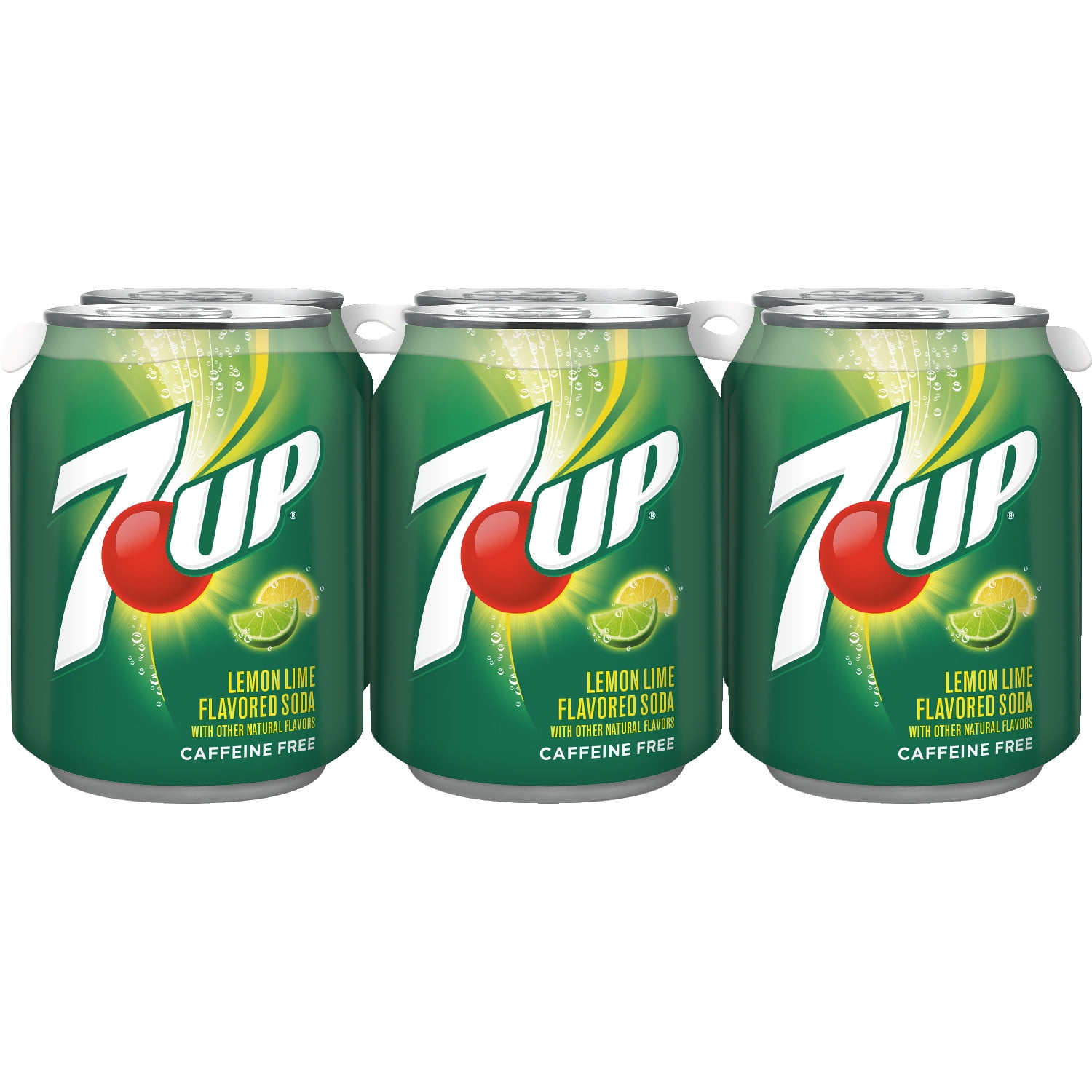 7UP CaffeineFree Lemon Lime Flavored Soda, 8 Fl Oz, 6 Count