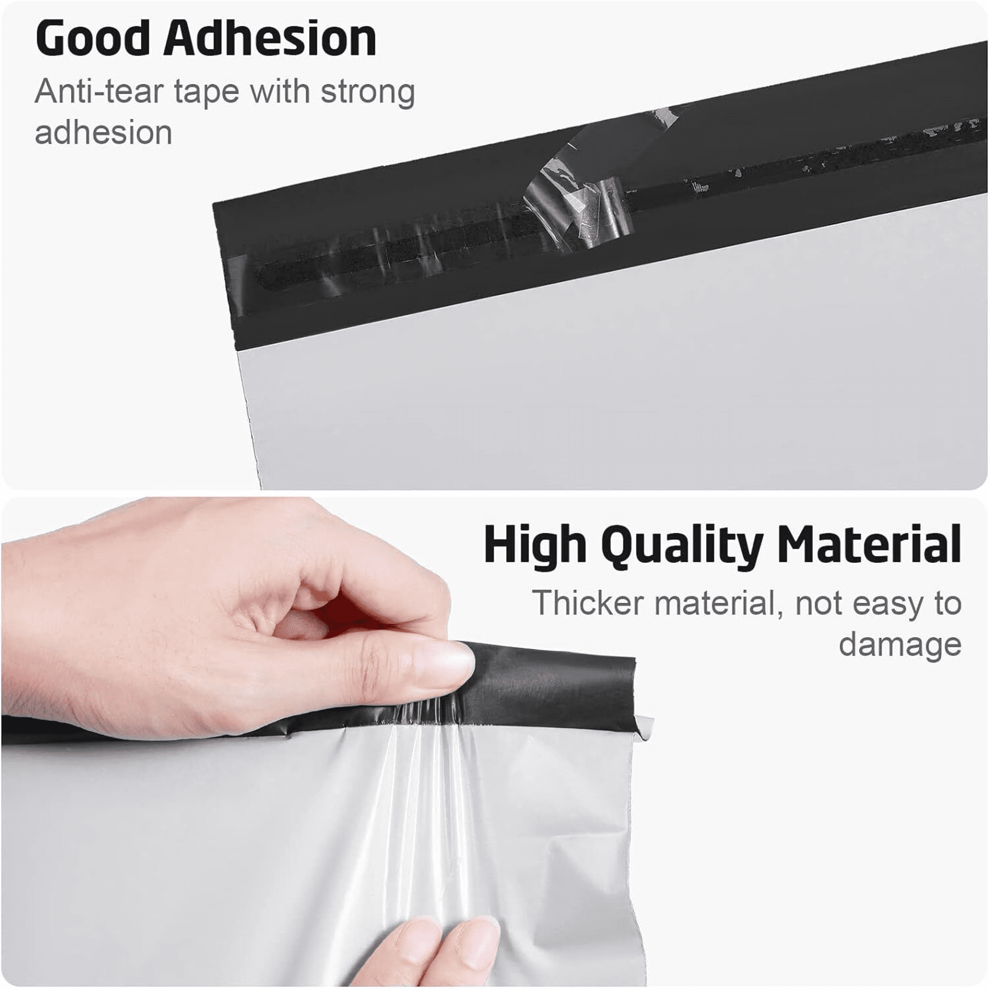 HTSQYL 100PCS Poly Mailers 14.5x19 Inch - Self Adhesive Shipping Bags - Strong Thick Mailing Bags for Clothing, Lightweight Shipping Envelopes, Waterproof and Tear-Proof Postal Bags