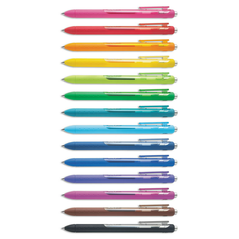 Penna a inchiosto Papermate PM Jiffy Gel punta da 0,5 mm Colori Assortiti  Nero, Blu, Rosso, Verde - Confezione da 4 - Papermate - Cartoleria e scuola