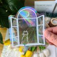 thumbnail image 2 of Rkstn Window Sticker Cute Cats Sunshine Catcher Optical Rainbows Glass Sticker Window Sticker, 2 of 5