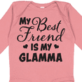 thumbnail image 4 of Inktastic My Best Friend is My Glamma with Hearts Boys or Girls Long Sleeve Baby Bodysuit, 4 of 5