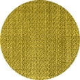 thumbnail image 1 of Ahgly Company Indoor Round Abstract Yellow Modern Area Rugs, 4' Round, 1 of 4