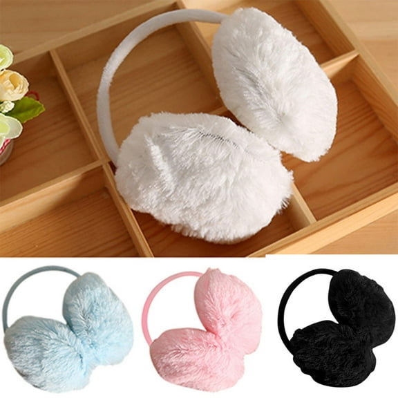 Cheers.US 3Pcs Women Winter Earmuffs Girl Ski Adjustable Ear Covers for Cute Ear Warmer Outdoor Earmuff Fleece Lining