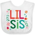 thumbnail image 3 of Inktastic Lil Sis Girls Sister Announcement Girls Baby Bib, 3 of 4
