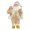 Gold, variant on Santa Claus Doll Christmas Figurine, Standing Polyester Decor For Window Mantel Shelf Home Holiday - 12 Inch 10 Styles Available