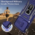thumbnail image 6 of Galaxy S20 Case, Samsung Galaxy S20 Case with Slide Camera Cover and HD Screen Protector, Shockproof Samsung S20 Case with 360° Magnetic Kickstand Phone Case for Samsung S20 Blue, 6 of 11