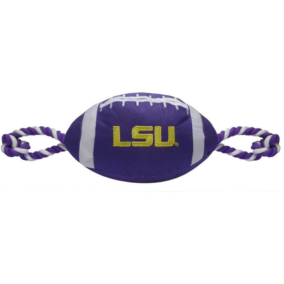 Pets First Collegiate Louisiana State Nylon Football-Licensed