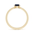 thumbnail image 2 of ANGARA Natural Sapphire Solitaire Parallel Split Shank Ring in 14K Yellow Gold for Women (Size-5mm) | September Birthstone, Birthday, Anniversary, Jewelry Gift for Women | Natural Blue Sapphire Ring, 2 of 9