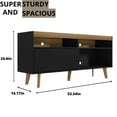 thumbnail image 4 of Lider Design Mid-Century Modern Noah TV Stand Sliding Door for TV's up to 58 inches (Black), 4 of 6