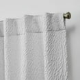 thumbnail image 6 of Nicole Miller Textured Matelassé Hidden Tab/Rod Pocket Top Light Filtering Curtain Panel Pair, 50"x84", Dove Grey, 6 of 7
