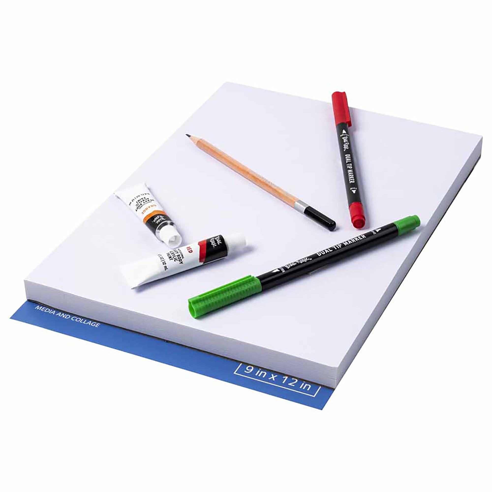 Brea Reese: Mixed Media Paper Pad 60 Sheets - 9x12" - 98 lb, Acid-Free, Layering & Collaging, Durable & Perfect for All Mediums, Adult Art Supplies