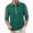 Green, variant on fnnxeal Mens Polo Shirts, Casual Collared Button Long Sleeve Fall Winter Fashion Green Polo Shirts for Men Size L