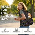 thumbnail image 2 of DISNIMO Girls Backpack, Capybara Maths Print 3Pcs Backpack Set with Insulated Lunch Bag & Pencil Pouch, Large Capacity Bookbag Set for School, Back to School Gifts, 2 of 7