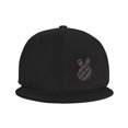 thumbnail image 3 of ZICANCN Victory Hand Peace Sign Baseball Caps, Chapeaux de Camionneur pour Hommes et Femmes, Réglable à Plat Respirant Caps, Noir, 3 of 6