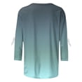 thumbnail image 4 of Vetsdori 3/4 Sleeve Tops for Ladies Plus Size Tunic Pullover Dressy Casual,Graphic Summer Womens T-Shirts Crewneck, 4 of 6