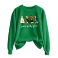 thumbnail image 2 of WEIWEN Just a Spooky Goose Sweatshirt for Women Funny Ghost Goose Printed Halloween Sweaters for Women Fall Clothes Womens Tops Women's Clothing Green, M, 2 of 6