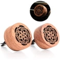 thumbnail image 3 of Essential Oil Car Diffuser with Vent Clip, Mini Portable Natural Log Lava Stone Aromatherapy Wooden Essential Oil Car Diffuser Wooden Flower Car Diffuser Locket, 3 of 5