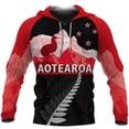thumbnail image 3 of Sudadera con capucha de Aotearoa, Nueva Zelanda, Poppy Fern Lest We Forget para hombre, moda urbana, jersey, abrigo para mujer y niño, 3 of 4