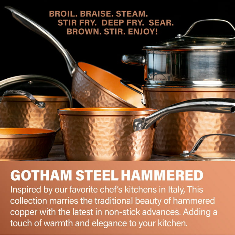 Gotham Steel 12 in. Stainless Steel Ti-Cerama Non-Stick Frying Pan
