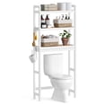 thumbnail image 5 of SONGMICS Mueble para Inodoro, Estante sobre Inodoro, Estantería de 3 Niveles, Estante Ajustable, Blanco Nube y Beige Natural, 5 of 5