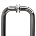thumbnail image 4 of CRL SDPR6CH Polished Chrome 6" Tubular Back-to-Back 3/4" Diameter Shower Door Pull Handles, 4 of 5