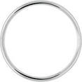 thumbnail image 2 of 14K White Gold 14Kw 2.5mm Ltw Half Round Band Size 8.5 Made In United States whrl025-8.5, 2 of 5