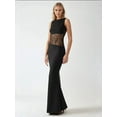 thumbnail image 7 of Lace Bodycon Maxi Dress with Crew Neck, 7 of 7