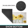 thumbnail image 7 of Kitchen Rugs and Mats Non Skid Washable White Wood Text Sunflower Flowers Kitchen Mat and Rug Set,Floor Cushion Waterproof Rug,Rubber Backed Area Rugs for Kitchen Laundry, 7 of 7