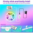 thumbnail image 7 of 50 FT LED Strip Lights,Bluetooth LED Lighting for Bedroom, Color Changing Light Strip with Music Sync, Phone Controller and IR Remote(App+Remote +Mic), 7 of 7