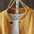 thumbnail image 3 of Pounoo Bomber Jackets for Women Early Fall Fashion Button Down Lightweight Oversized Solid Color Coat Casual Trendy Outfits with Pockets Gift, 3 of 9