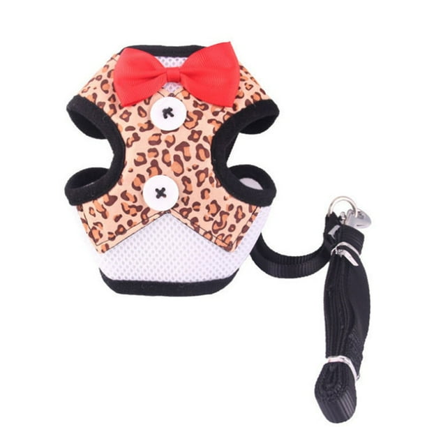 Elegante arco collares para perros corbata cuerda de tracción arnés de Navidad para mascotas para perros pequeños medianos gato correa de pecho accesorios para perros Tan Jianjun unisex