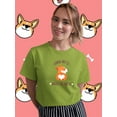 thumbnail image 2 of Welsh Corgi Butts Drive Me Nuts T-Shirt Women -Image by Shutterstock, Female 5X-Large, 2 of 4