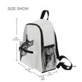 thumbnail image 3 of FORMRS School Backpack with Front Zippered Pocket 12" Student Travel Daypack, Black Cute Cat, 3 of 6
