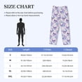 thumbnail image 4 of Picia white Skull crystal flower Mens Soft Woven Cotton Elastic Waistband Sleep Pajama Pant Lounge Sleep Pant With Pockets And Drawstring-XX-Large, 4 of 9