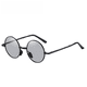 thumbnail image 3 of Gafas de sol de metal polarizadas, gafas de sol de montura redonda de moda para hombres y mujeres, gafas reales plegables, 3 of 5