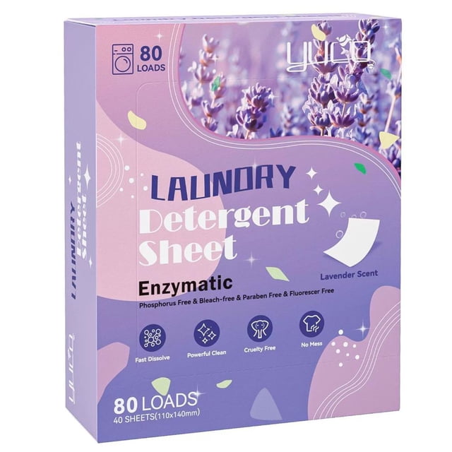 Concentrated Laundry Tablets with Soft Fragrance and K U Powerful Cleaning