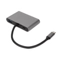 thumbnail image 4 of Hub USB C 5 en 1 4K compatible con 3 monitores Carga rápida de 100 W Interfaz multimedia de alta definición dual de tipo C Hub VGA PD, 4 of 5