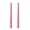 🥝 Pink_Hot#685, variant on Romantic Long Rod Printing Candle Set - Decorative Taper Candles Two Pack • Hand Cast Smokeless Odorless Clean Burning • Wedding Valentine Party Birthday Dinner
