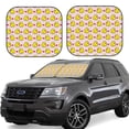 thumbnail image 1 of Saiise Canards et Cœur Rose pour Pare-Soleil de Voiture Pliable (Lot de 2) Offre Protection Solaire avec un Design Pliable Facile pour Pare-Brise Pratique-Petit, 1 of 6